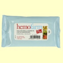 Toallitas higiénicas para hemorroides - 20 toallitas - Hemofarm Plus