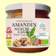 Crema Ecológica de Nueces y Cáñamo Sin gluten - 330 gramos - Amandin