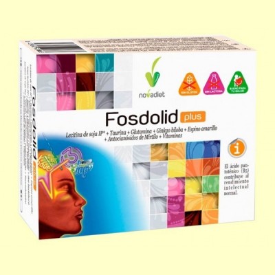 Fosdolid Plus Cápsulas - Rendimiento intelectual - 60 cápsulas - Novadiet