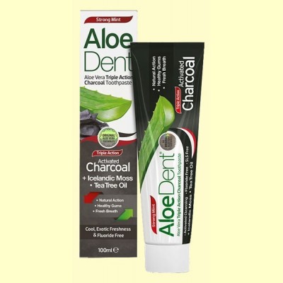 Aloe Dent - Dentífrico con Carbón Activo - 100 ml - Optima