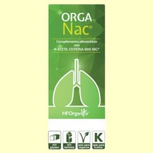 OrgaNac - NAC Acetil L-Cisteina 600 mg - HF Organics - 150 ml