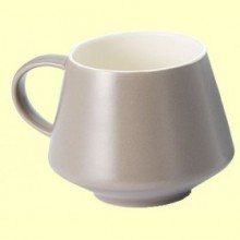 Taza de Porcelana Gris - modelo Jordis - 450 ml - Cha Cult