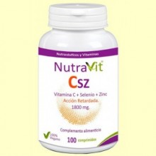 Csz - Vitamina C, Selenio y Zinc - 100 comprimidos - NutraVit