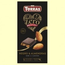 Chocolate Negro con Almendras Zero - 150 gramos - Torras