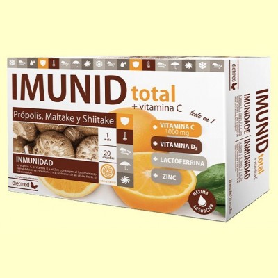 Imunid Total y Vitamina C - Inmunidad - 20 ampollas - DietMed