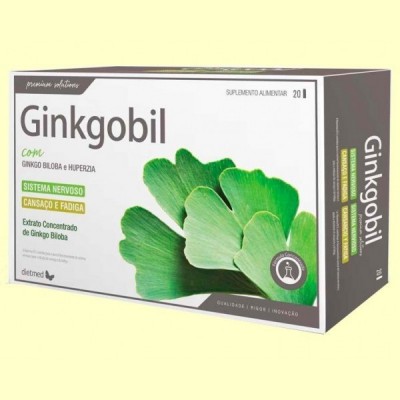 Ginkgobil con Ginkgo Biloba - 20 ampollas - DietMed