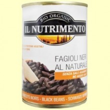 Alubias negras cocidas Bio - 400 gramos - Il Nutrimento