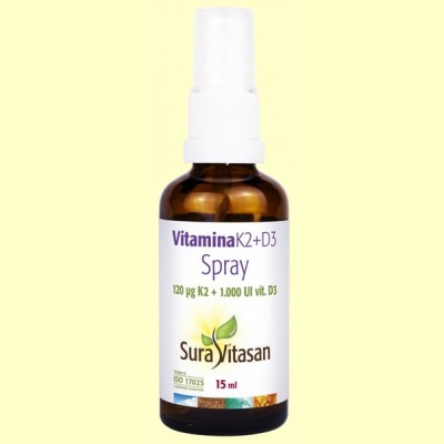 Vitamina K2 y D3 Spray - 15 ml - Sura Vitasan