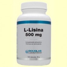 L-lisina 500 mg - 100 cápsulas - Laboratorios Douglas