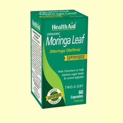 Moringa Leaf - 60 cápsulas - Health Aid
