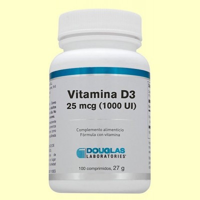 Vitamina D3 1000 UI Colicalciferol - 100 comprimidos - Laboratorios Douglas