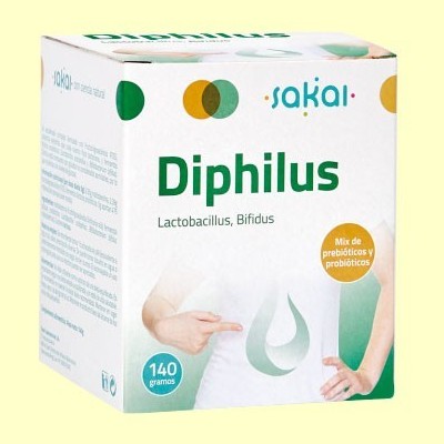 Diphilus - Lactobacilus y Bifidus - 140 gramos - Sakai