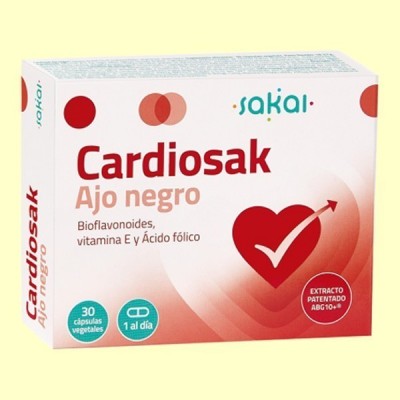 Cardiosak - Ajo Negro - 30 cápsulas - Sakai