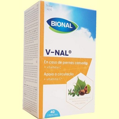 V-nal - Piernas cansadas - Laboratorios Bional - 40 cápsulas