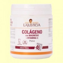 Colágeno con Magnesio y Vitamina C Sabor Fresa - 350 gramos - Ana María Lajusticia
