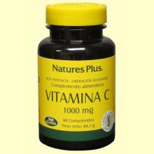 Vitamina C con escaramujo 1000 mg - 60 comprimidos - Natures Plus