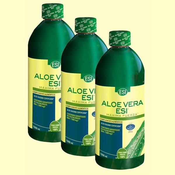 Aloe Vera Zumo Máxima Pack 3 x 1 litro ESI