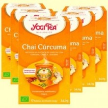 Chai Cúrcuma Bio - Pack 6 x 17 infusiones - Yogi Tea
