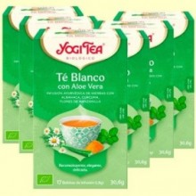 Té Blanco con Aloe Vera Bio - Pack 6 x 17 infusiones - Yogi Tea