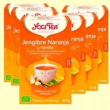 Jengibre Naranja y Vainilla Bio - Pack 6 x 17 infusiones - Yogi Tea