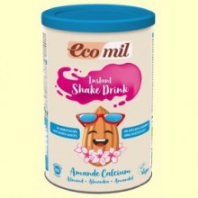 Bebida de Almendra y Calcio Instant Shake Drink Bio Sin azúcar - 400 gramos - EcoMil