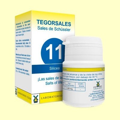 Tegorsal Nº 11 Silicea - Dióxido de Silicio - 350 comprimidos - Laboratorios Tegor