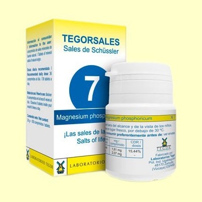 Tegorsal Nº 7 Magnesium Phosphoricum - Glicerofosfato de Magnesio - 350 comprimidos - Laboratorios Tegor