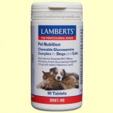 Complejo de Glucosamina Masticable para Perros y Gatos - 90 tabletas - Lamberts
