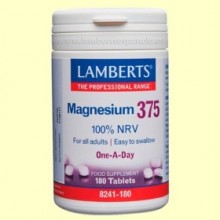 Magnesio 375 - 180 tabletas - Lamberts