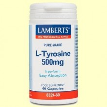 L-Tirosina 500 mg - 60 cápsulas - Lamberts