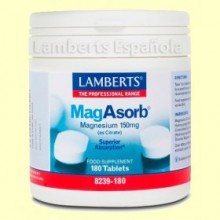 MagAsorb® 150mg - Magnesio - 180 tabletas - Lamberts