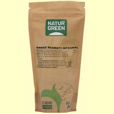 Arroz Basmati Integral Bio - 500 gramos - NaturGreen