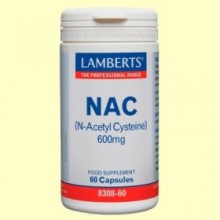 NAC N-acetil cisteína 600 mg - 60 cápsulas - Lamberts