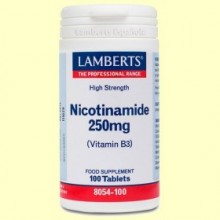 Nicotinamida 250 mg - 100 tabletas - Lamberts