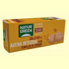 Galletas de Avena Integral con Cáñamo Bio - 140 gramos - NaturGreen
