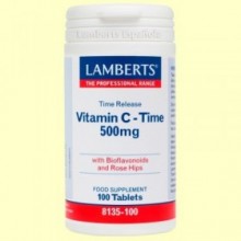 Vitamina C de Liberación Sostenida 500 mg - 100 tabletas - Lamberts