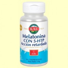 Melatonina con 5-HTP Acción Retardada - 30 comprimidos - Laboratorios KAL
