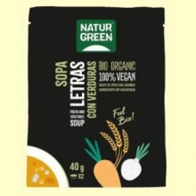 Sopa de Letras con Verduras Bio - 40 gramos - NaturGreen