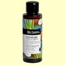Aceite Solar Cuerpo y Cabello de Agua de Coco y Aloe Bio - 100 ml - Bio Happy