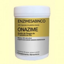 Onazime - Aceite de Onagra - 450 cápsulas blandas - Enzime Sabinco