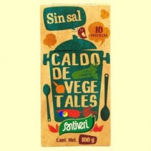 Caldo Vegetal Sin Sal - 10 pastillas - Santiveri