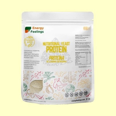 Proteína de levadura nutricional 84% - 500 gramos - Energy Feelings