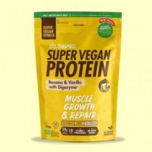 Super Vegan Protein Plátano y Vainilla - 400 gramos - Iswari