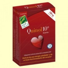 Quinol10 100 mg - Coenzima Q-10 - 100% Natural - 30 perlas