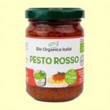 Pesto Rosso vegano - 140 gramos - Bio Organica Italia