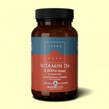 Vitamina D3 2000 UI - 50 cápsulas - Terra Nova