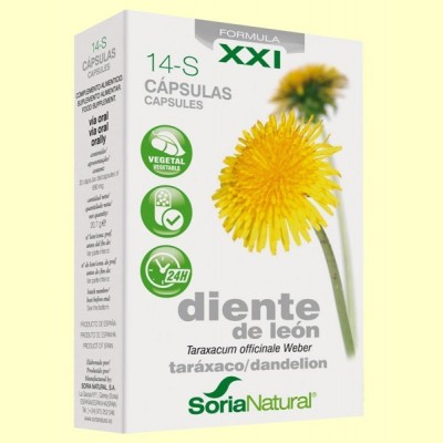 Diente de León 14 S XXI - 30 cápsulas - Soria Natural