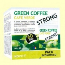 Green Coffee Strong Pack Económico - Café verde - 120 cápsulas - Novity