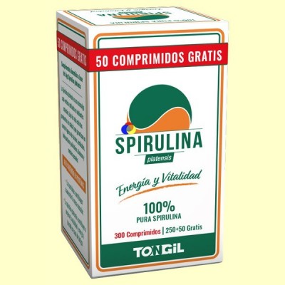 Spirulina Platensis - 300 comprimidos - Tongil