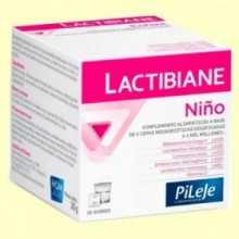 Lactibiane Niño - Cepas micobióticas y vitamina D - 30 sobres - PiLeJe